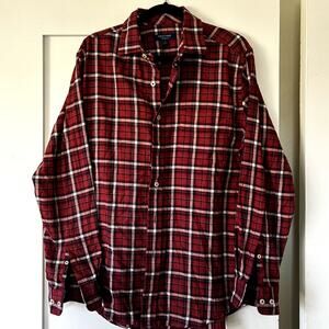 Men's Cole Haan plaid long sleeve classic button down